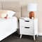 Hello Honey® 26" Yume Mid Century Modern Solid Wood Nightstand with 2 Storage Drawers